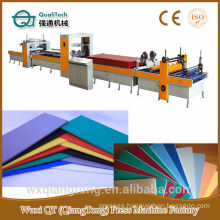 Deorative paper /HPL/Acrylic Hot melt(PUR) Glue Laminating line